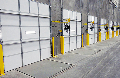 cleveland akron loading dock door track guards