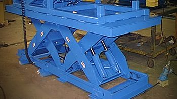 cleveland akron material lift table, freight lift