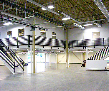 cleveland euclid mezzanine lifts, warehouse office