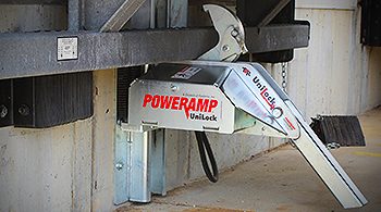 cleveland dock locks, trailer restraints, loading dock restraints, poweramp, unilock